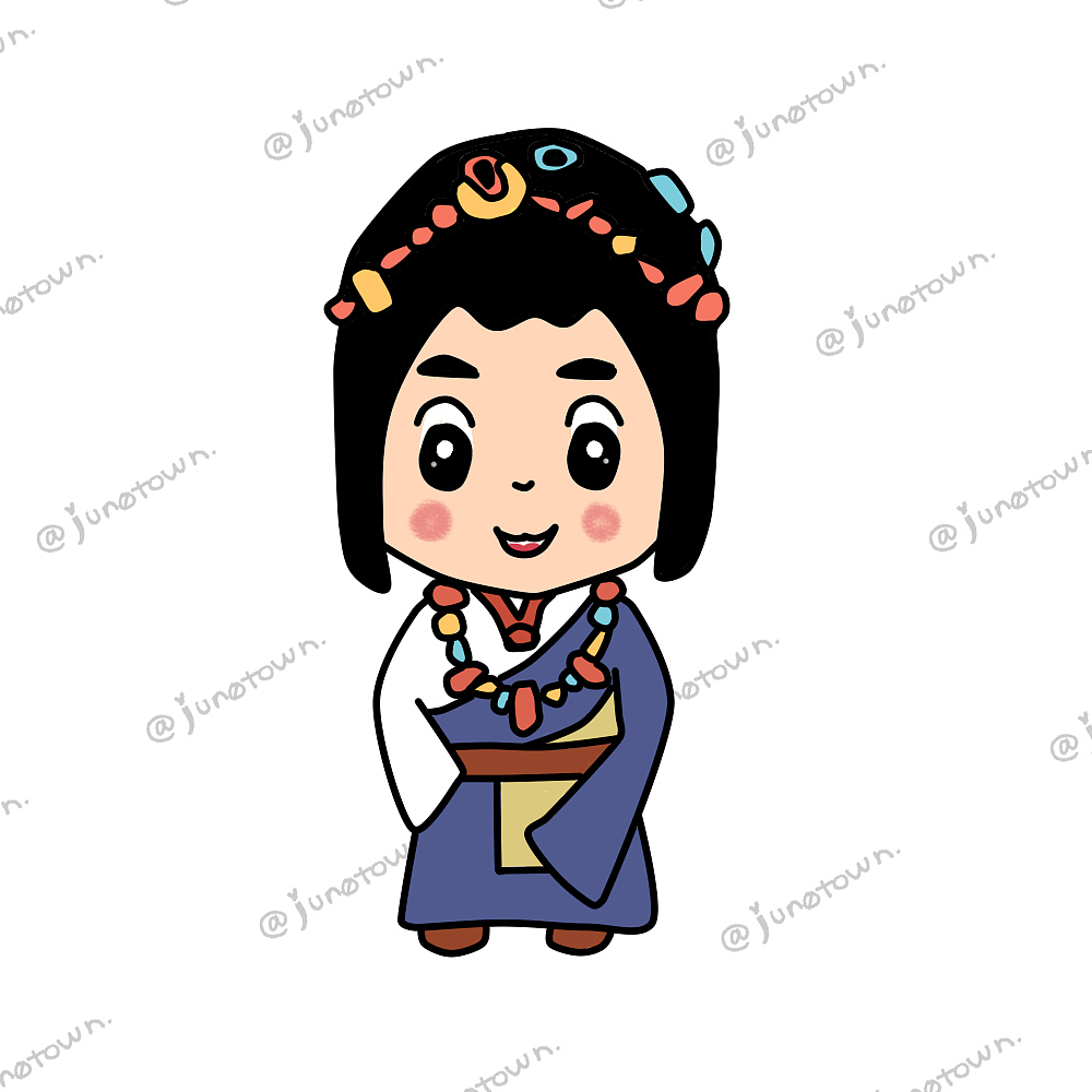 藏族小孩卡通形象