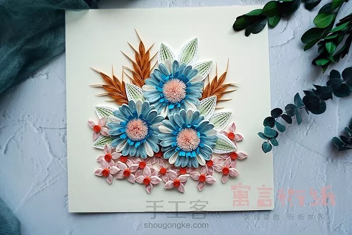 寓言手作原创衍纸作品《静至》（图ZMjA2MzIwOTMy） - 其他手工艺 - 站酷设计师寓言衍纸_泰然原创素材 - 站酷ZCOOL