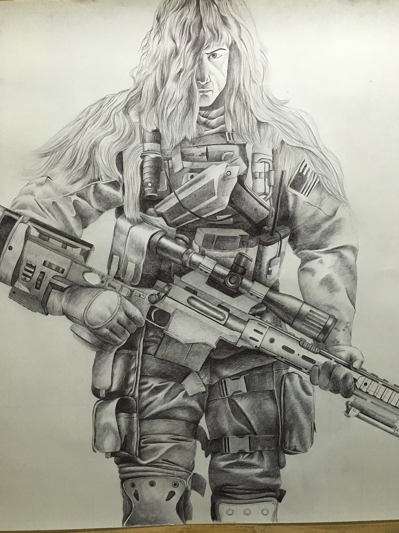 狙击手|纯艺术|绘画|0甲乙木0_原创作品-站酷zcool