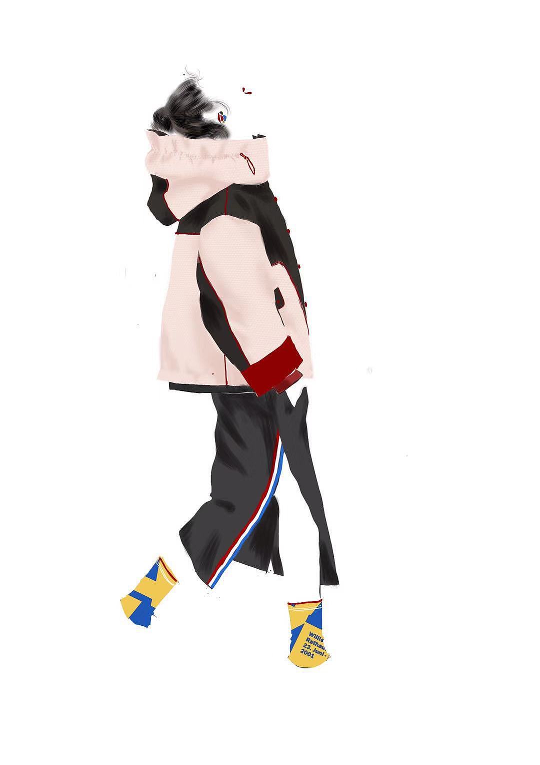 手绘（图ZMTM0NzQxMTI0） - 休闲/流行服饰 - 站酷设计师MONO2020原创素材 - 站酷ZCOOL