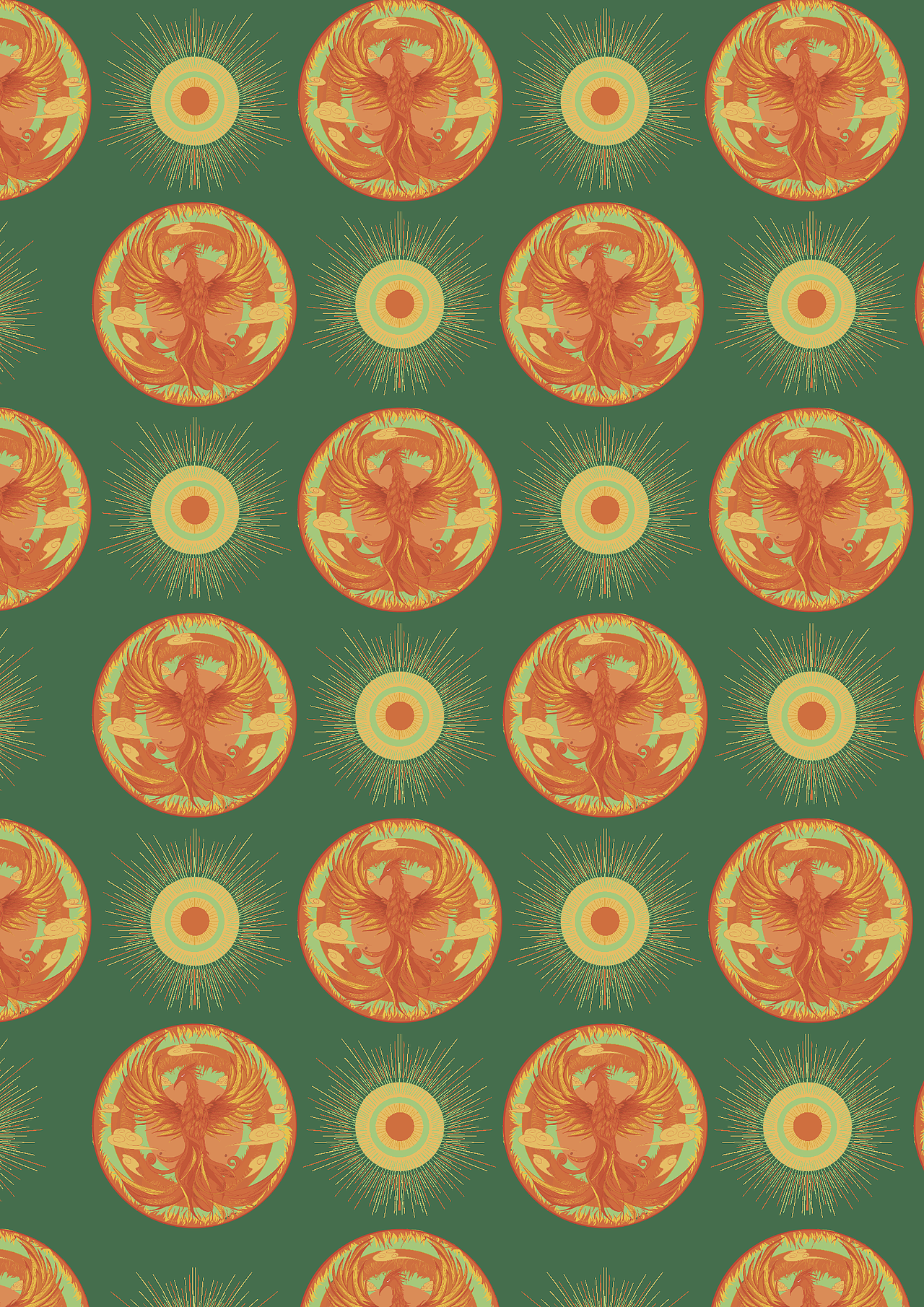 四兽主题的纹样设计