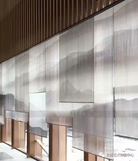 半透明仿真纱卷帘