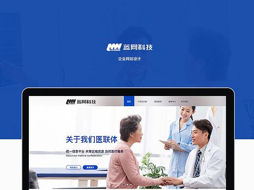 蓝网科技-官网首页设计