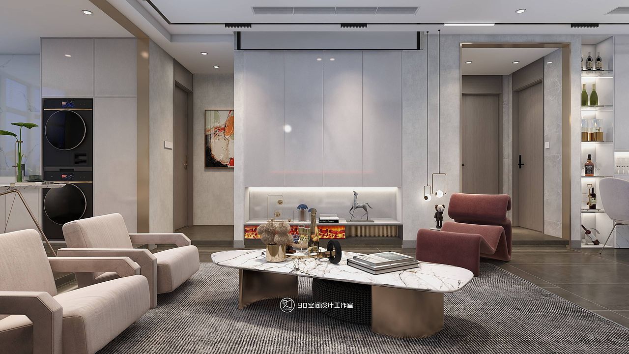 90空间设计∣《庐州三月》139平方轻奢