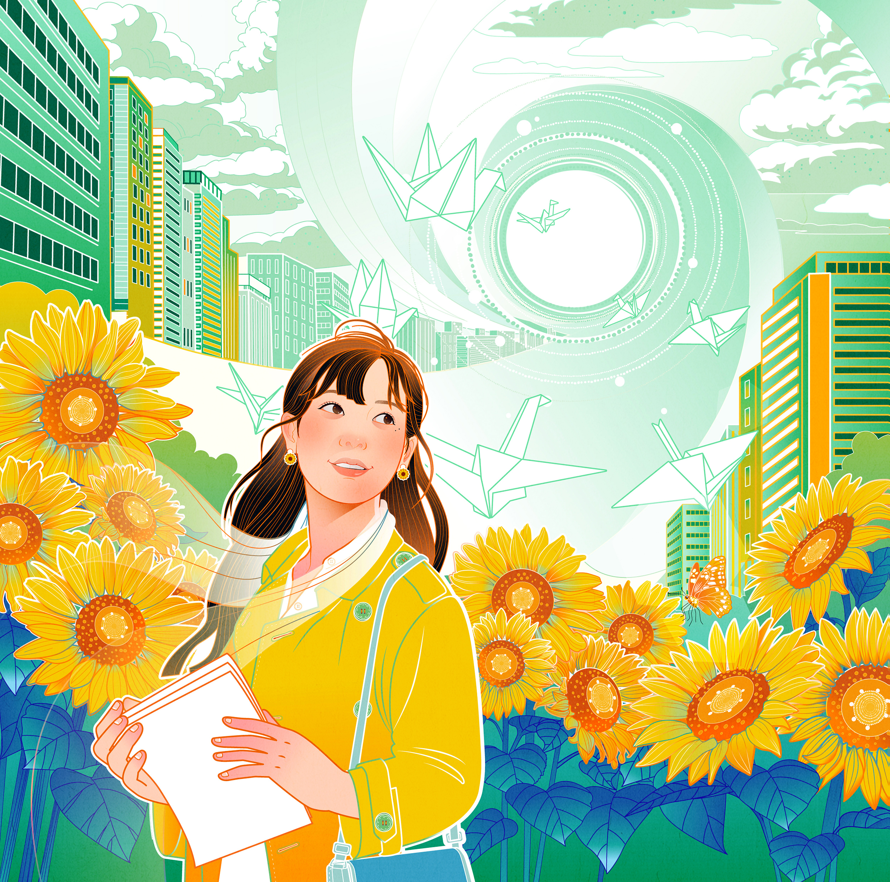 中国日报 | china daily _policy review版插图_就业|插画|商业插画