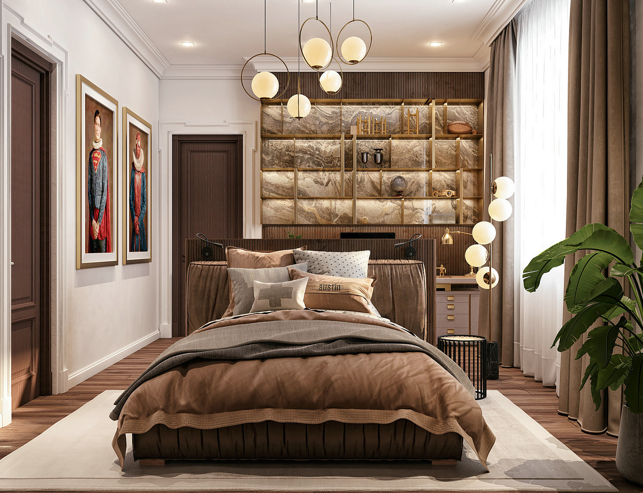 现代复古浪漫风