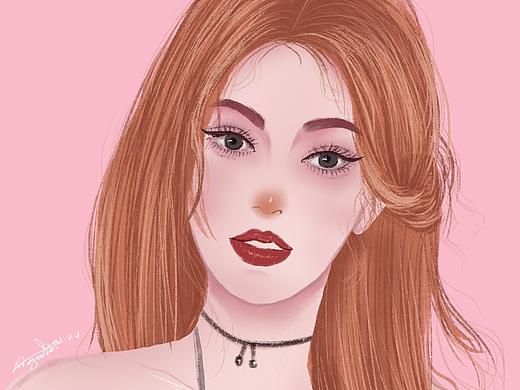 粉色少女（個(gè)人主頁-ZNTE4MzU3NDg=） - 商業(yè)插畫 - 站酷設(shè)計(jì)師糖果有點(diǎn)甜原創(chuàng)素材 - 站酷ZCOOL