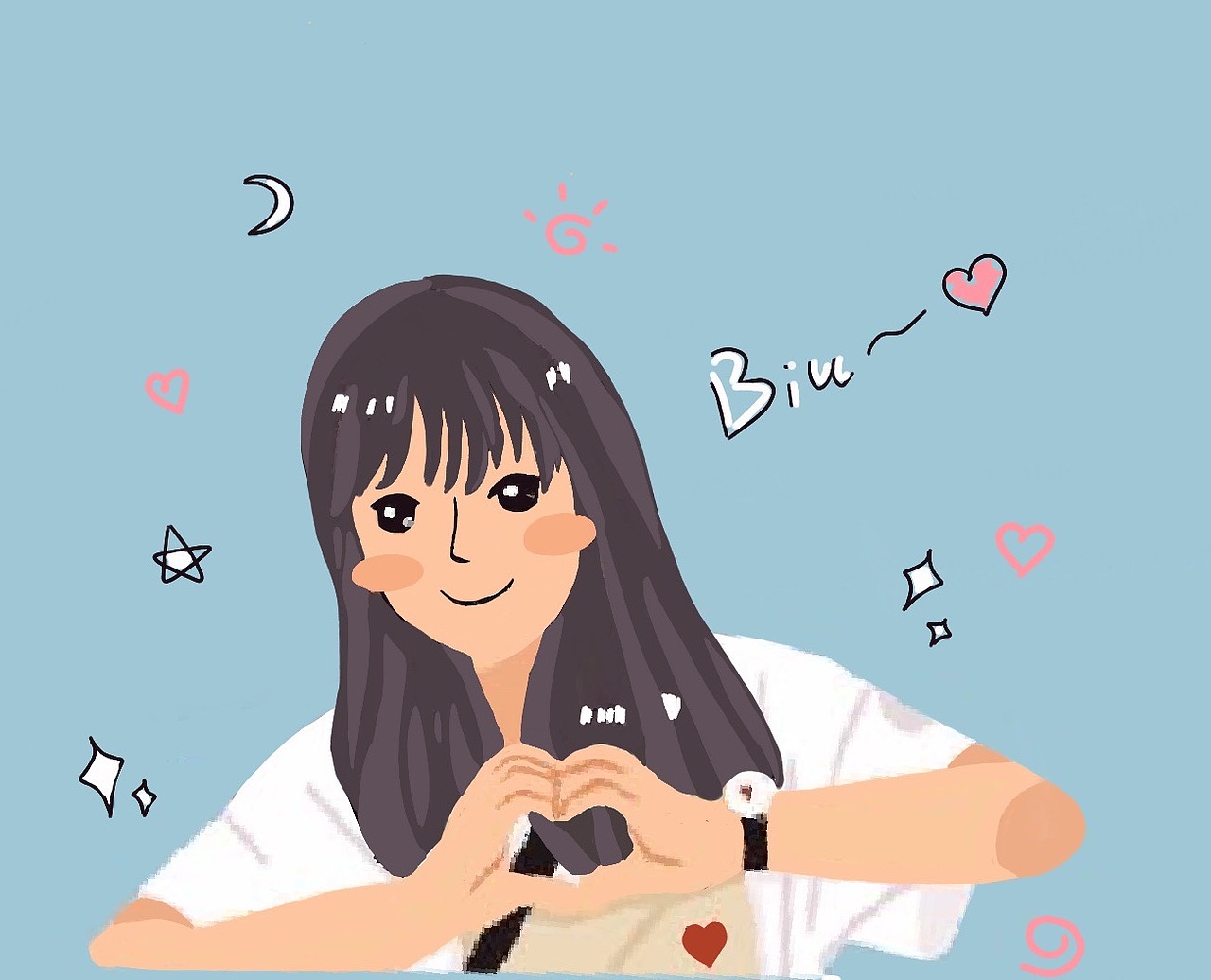 人物头像插画（图ZMjE1MzQ0Nzc2） - 商业插画 - 站酷设计师球小姐原创素材 - 站酷ZCOOL