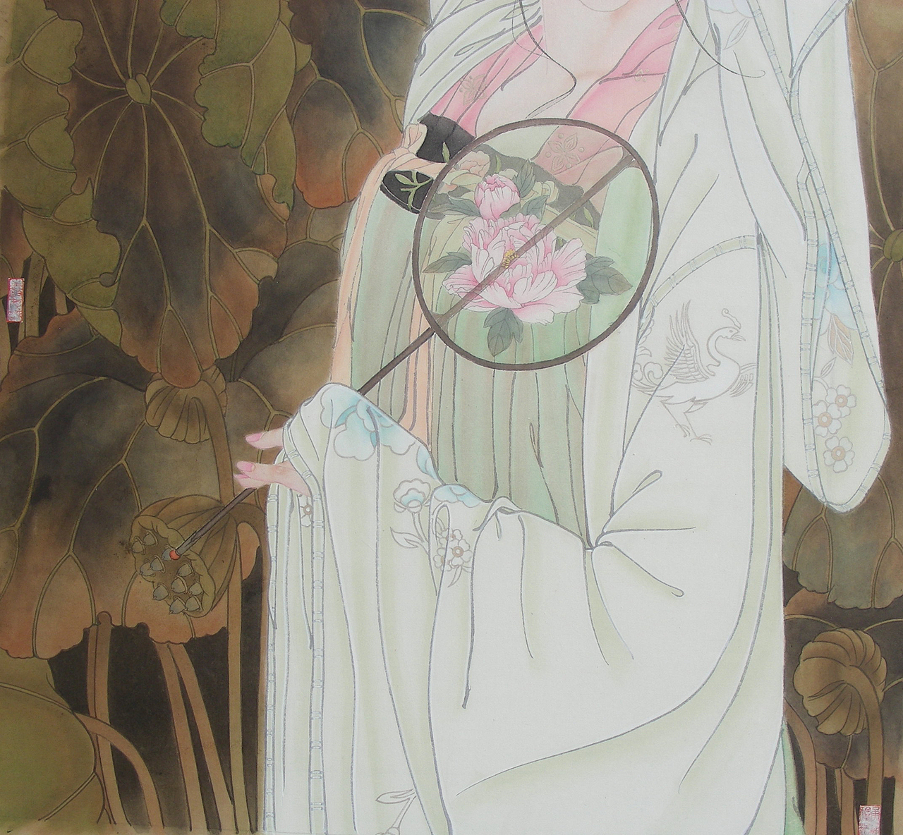 出尘不染之一（图ZMjI4ODgzMDUy） - 绘画 - 站酷设计师国画鹏哥原创素材 - 站酷ZCOOL