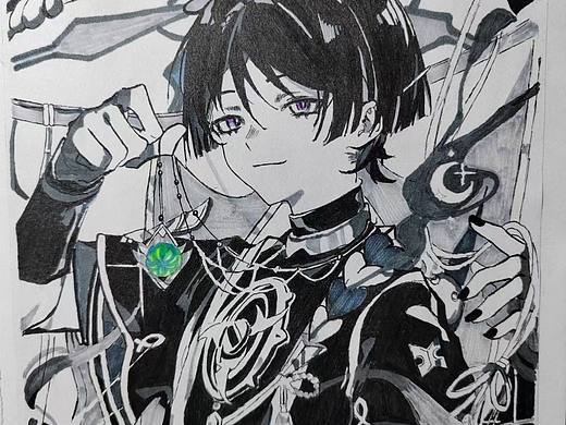 散兵（個(gè)人主頁(yè)-ZNjYyNjgyOTI=） - 繪畫(huà) - 站酷設(shè)計(jì)師鶴羽翕原創(chuàng)素材 - 站酷ZCOOL