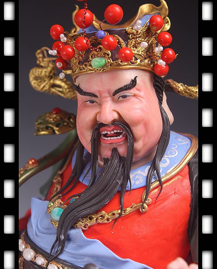 贺加贵面塑软陶（财神）（图ZNjk0NjE2MTY=） - 手办/模玩 - 站酷设计师贺加贵3D翻糖原创素材 - 站酷ZCOOL