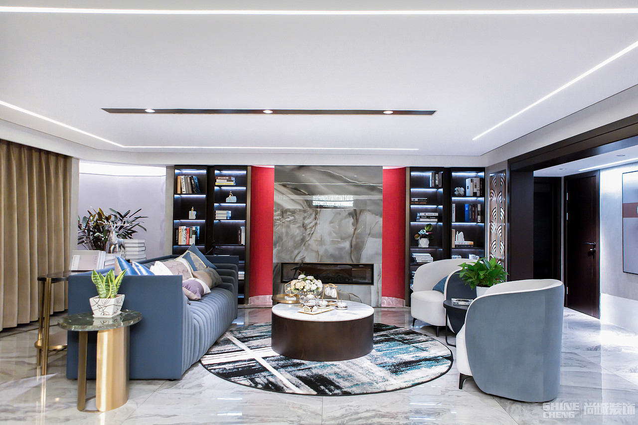 泰安西湖容郡小区别墅现代轻奢风格装修设计实景图（图ZMjIxMTkxNzc2） - 家装设计 - 站酷设计师泰安尚城装饰原创素材 - 站酷ZCOOL