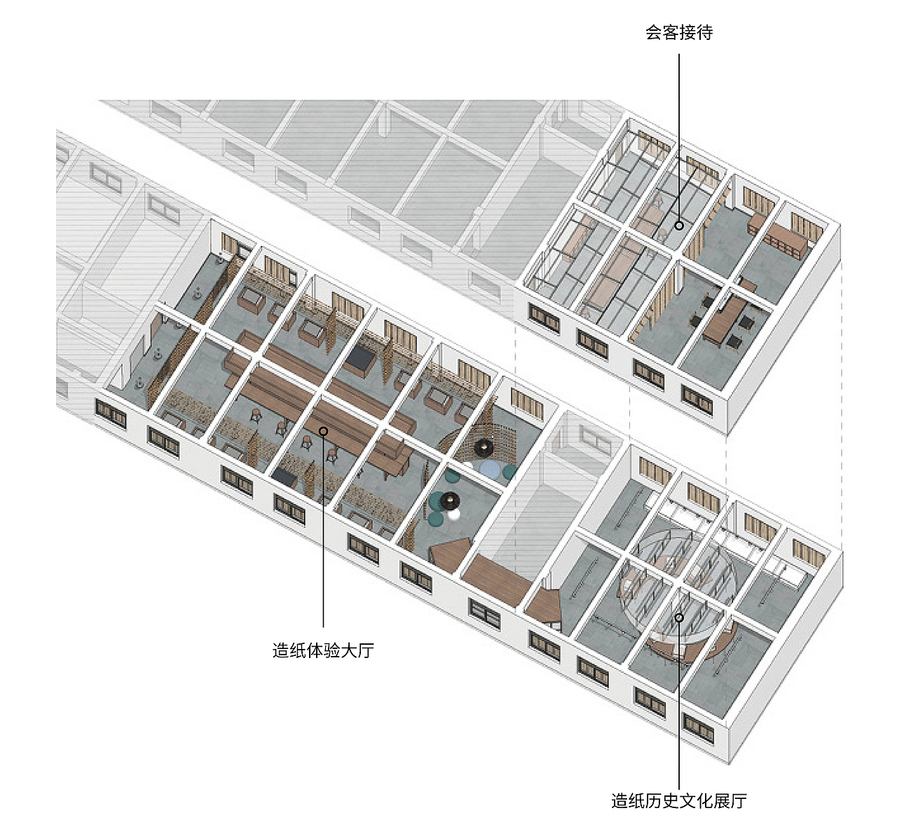 杭州富阳蔡氏纸业展厅（图ZMjQyNjIyNDY0） - 家装设计 - 站酷设计师InFieldAtelier原创素材 - 站酷ZCOOL