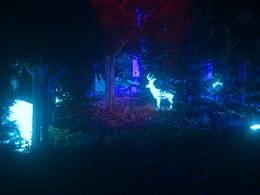 Octane Render_the deer in the forest