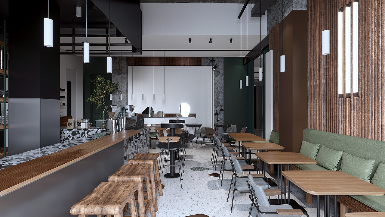 工裝餐廳表現(xiàn)（圖ZMjUxNzE0MDAw） - 酒店餐飲設(shè)計 - 站酷設(shè)計師小江大浪原創(chuàng)素材 - 站酷ZCOOL