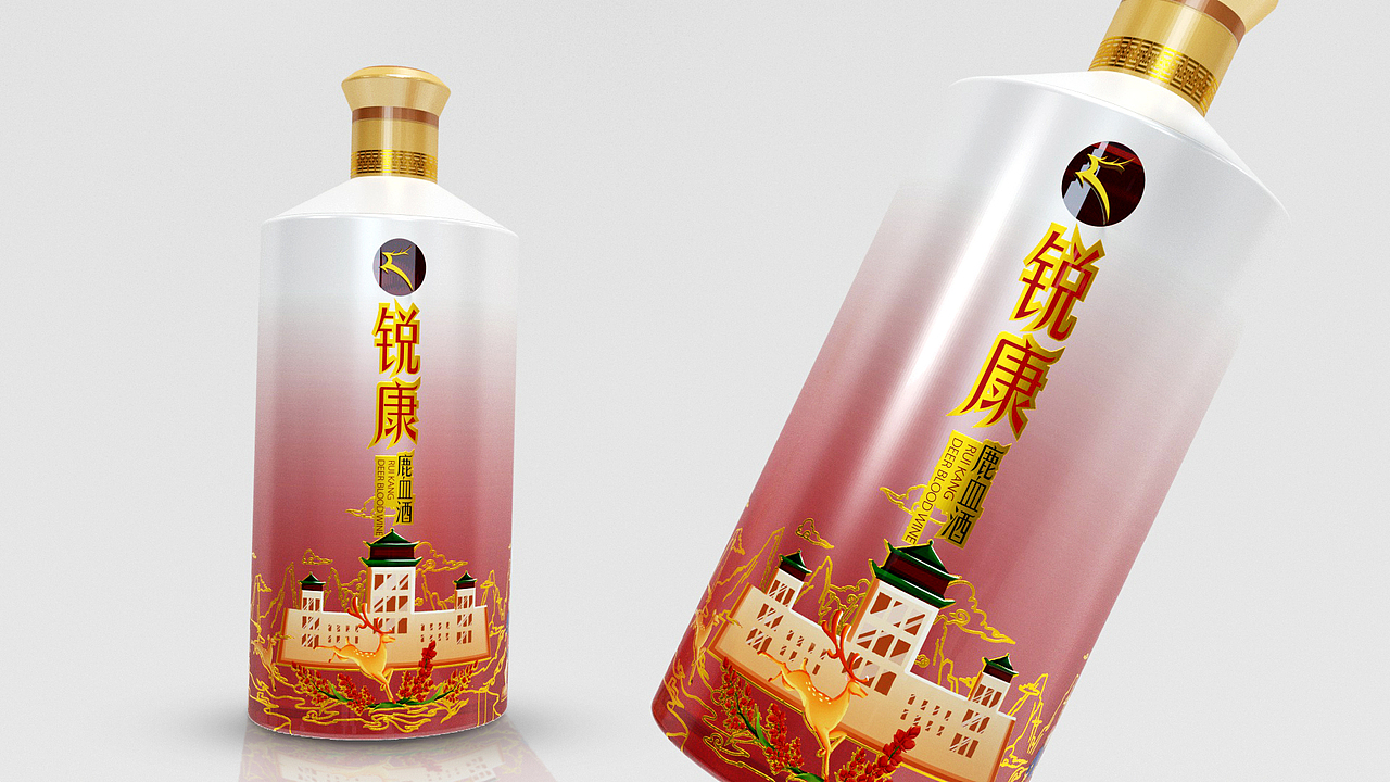 白酒包裝（圖ZMjYwMDg0MTA0） - 包裝 - 站酷設計師雨閃閃美學設計原創(chuàng)素材 - 站酷ZCOOL