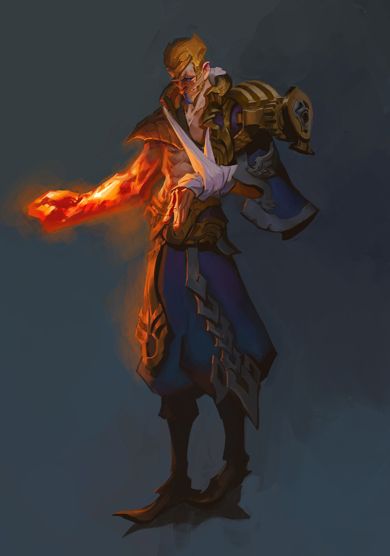 钟风华课范 男性角色设定 |插画|概念设定|艺数绘cg_原创作品-站酷