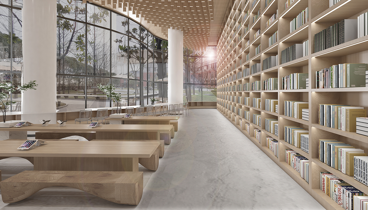 图书馆|空间|展陈设计|东经118度_原创作品-站酷zcool