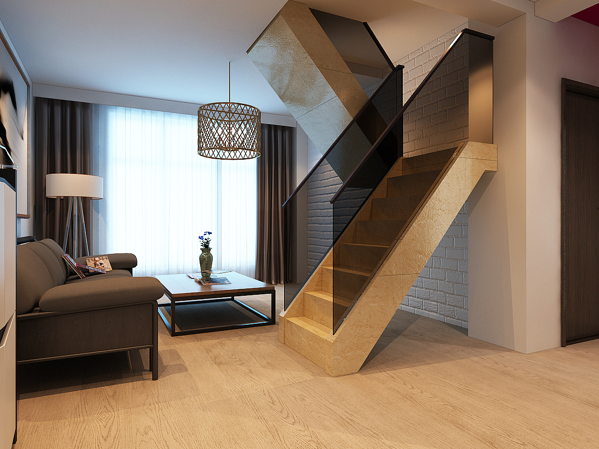 盘锦楚航装饰《康桥N区天玺城》120平loft风格装修案例