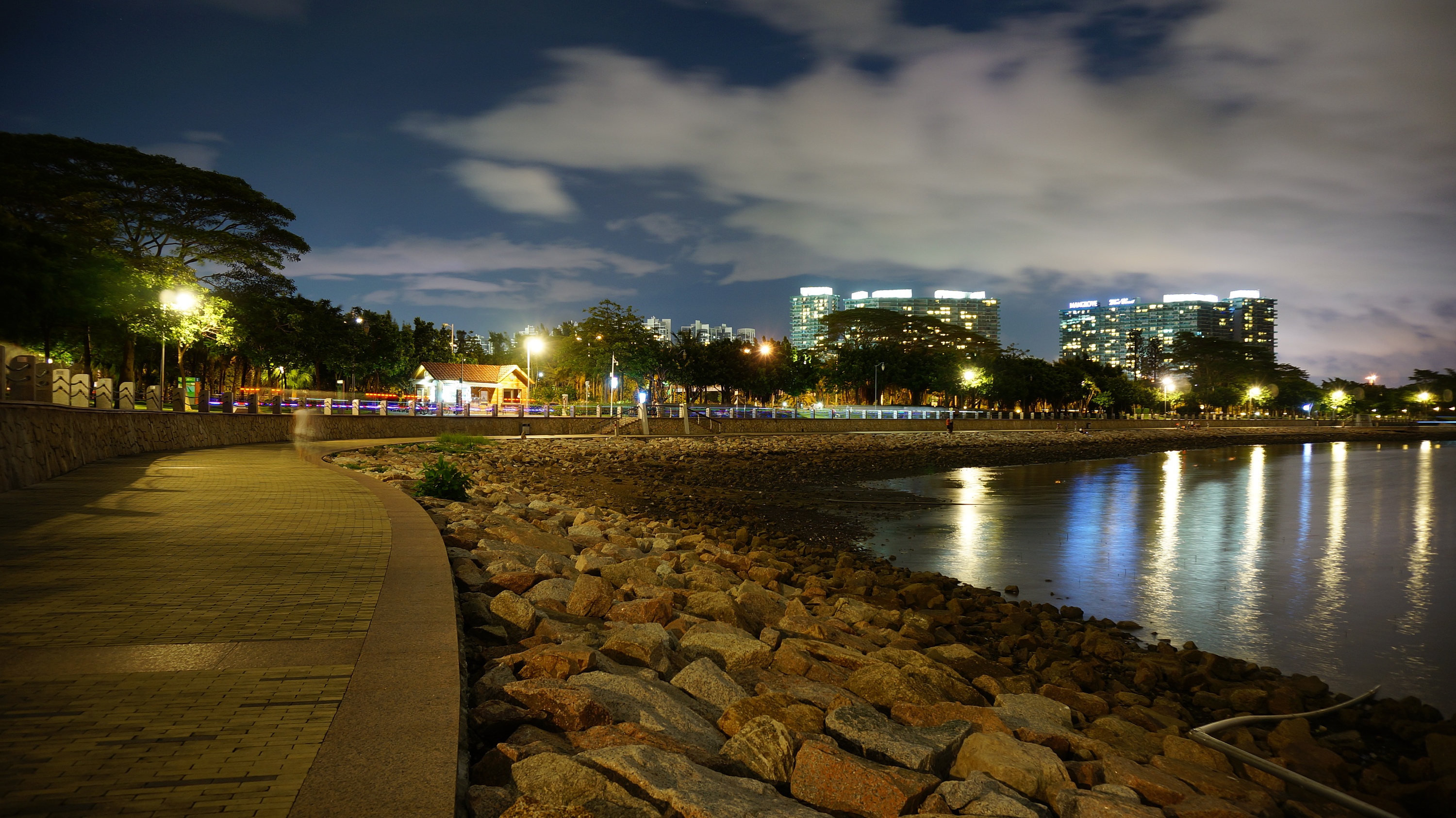 深圳湾公园夜景