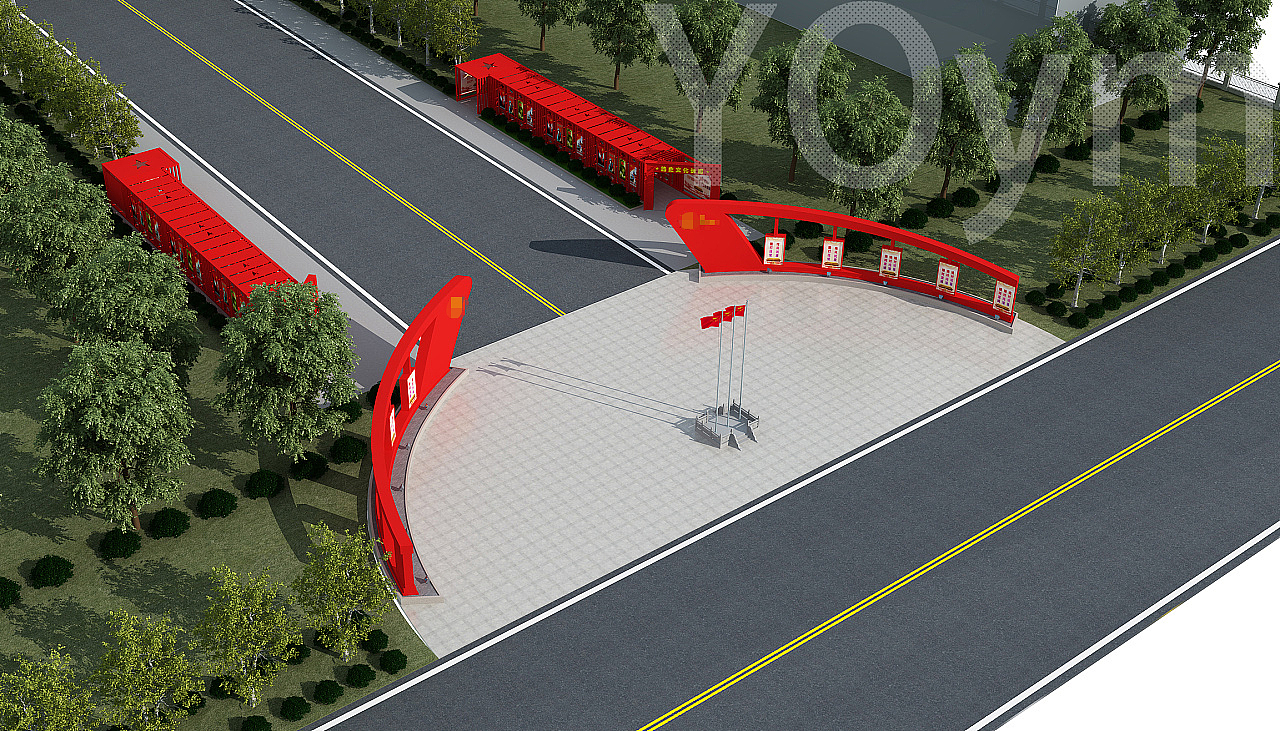 文化长廊建设（图ZMjY1ODM3ODAw） - 景观设计 - 站酷设计师YoYM设计原创素材 - 站酷ZCOOL