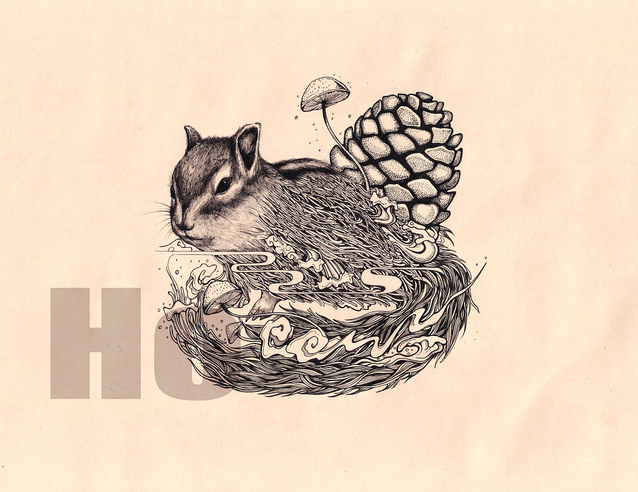 黑白小插画 合集