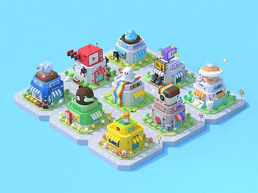 21天C4D练习打卡（个人主页-ZMzE2NjczMjg=） - 场景 - 站酷设计师张张要努力原创素材 - 站酷ZCOOL