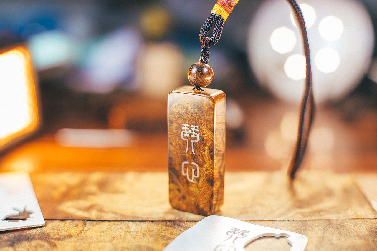 沙漠铁木瘤疤料嵌银-琴心