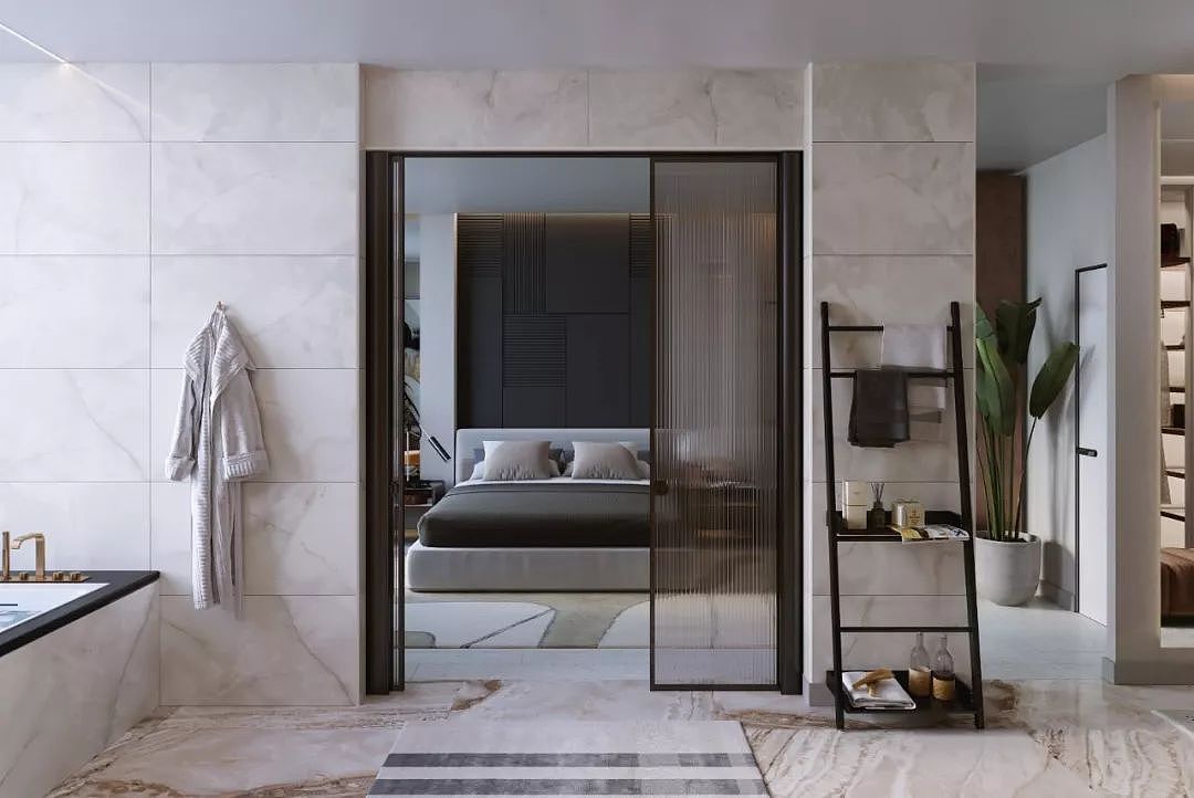 轻奢大平层设计,温柔的配色让温暖与高雅并存 