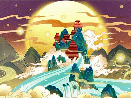 【商业插画】从线稿上色开始学！中国风插画上色全过程