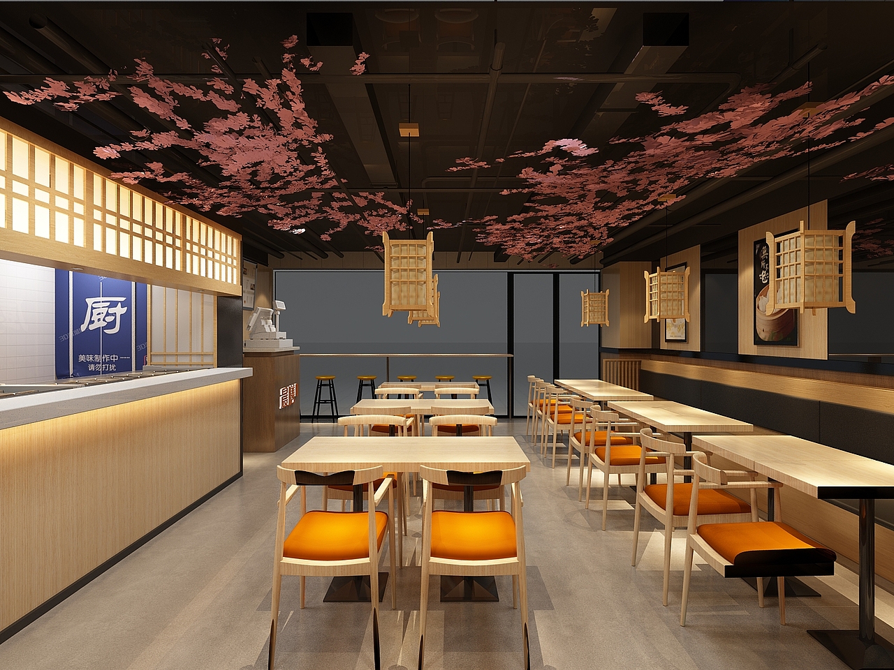 日式早餐店（图ZMTY4NTg0NjM2） - 家装设计 - 站酷设计师DK商业空间原创素材 - 站酷ZCOOL