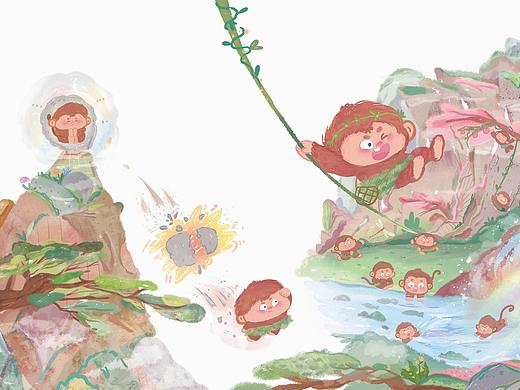 試稿與雜志圖（個(gè)人主頁-ZNTE2NDQyMTI=） - 兒童插畫 - 站酷設(shè)計(jì)師盒豆乳原創(chuàng)素材 - 站酷ZCOOL