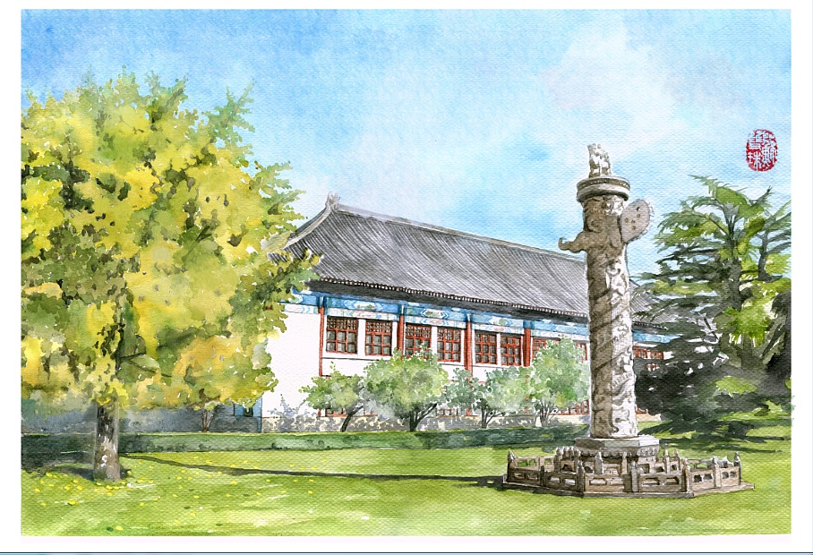 手绘高校系列北京大学