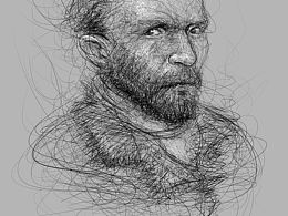 飛線涂鴉練習(xí)-梵高