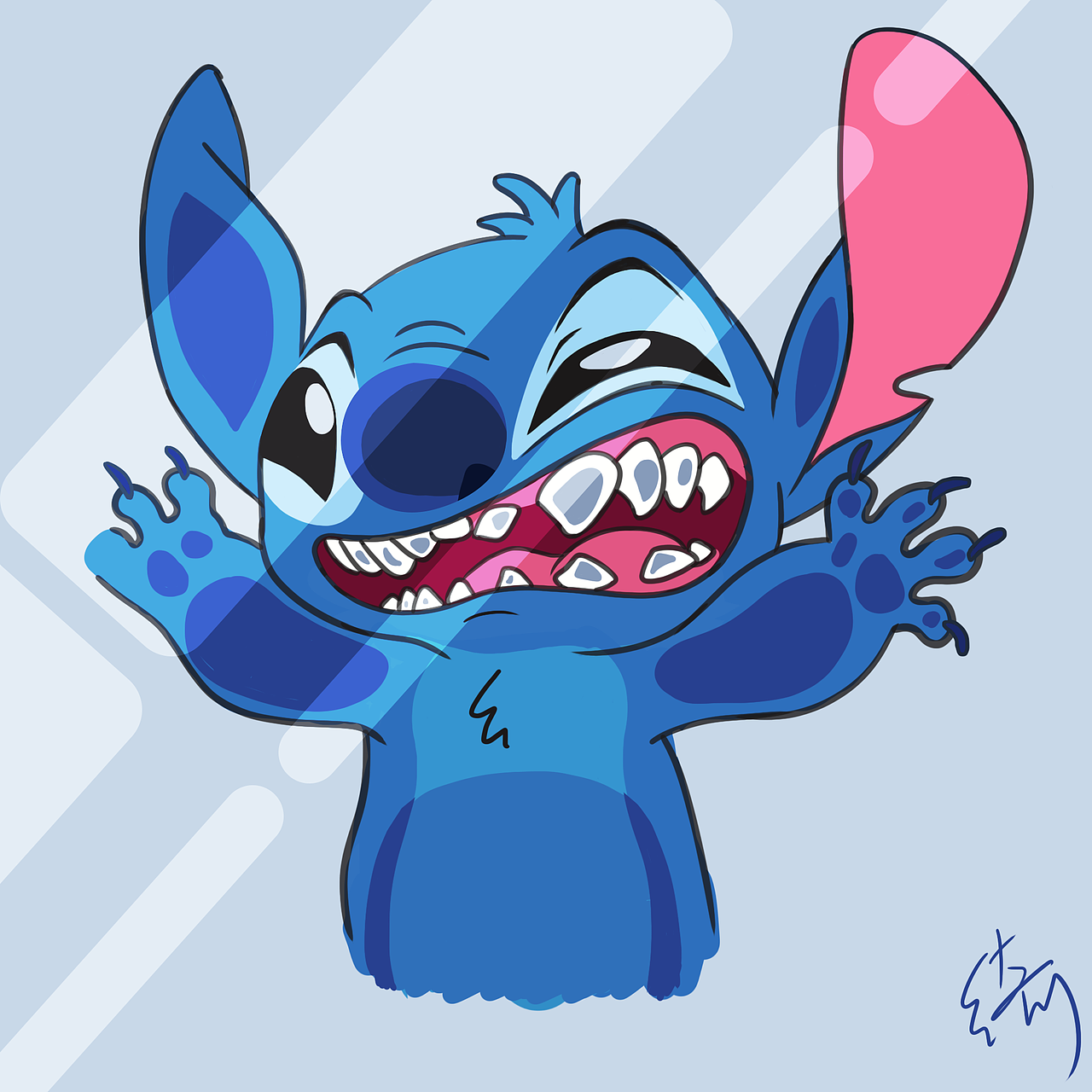 插画练习 史迪奇