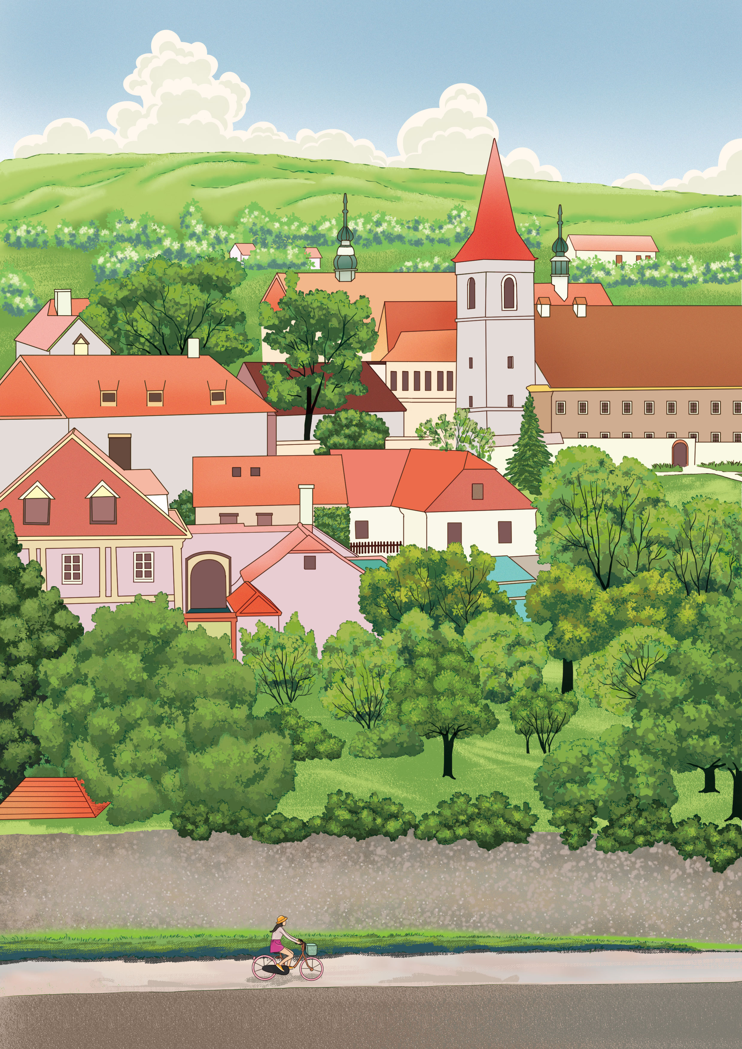 童话小镇假日快乐|插画|其他插画|觅米卜卜 - 原创作品 - 站酷 (zcool