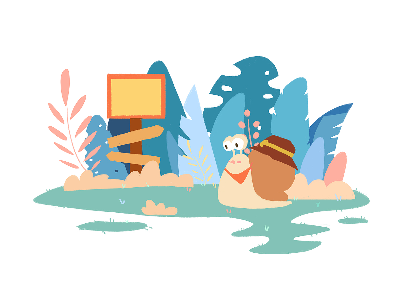 动物小场景插画（图ZMjg1NTE5MjYw） - 商业插画 - 站酷设计师小帽哈原创素材 - 站酷ZCOOL