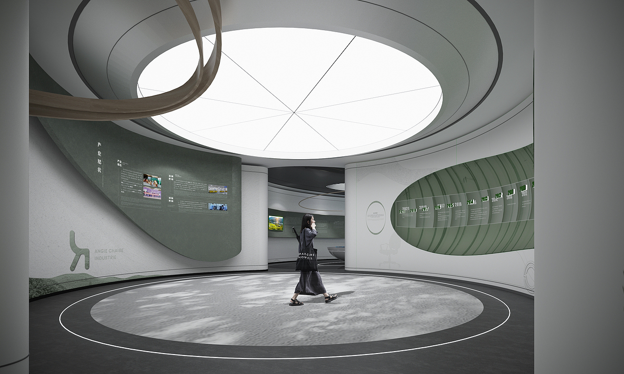 展厅设计绿色沉浸式科技艺术感美术馆打卡空间未来感（图ZMzE4MDk5MTg4） - 展陈设计 - 站酷设计师童顺设计研究所原创素材 - 站酷ZCOOL