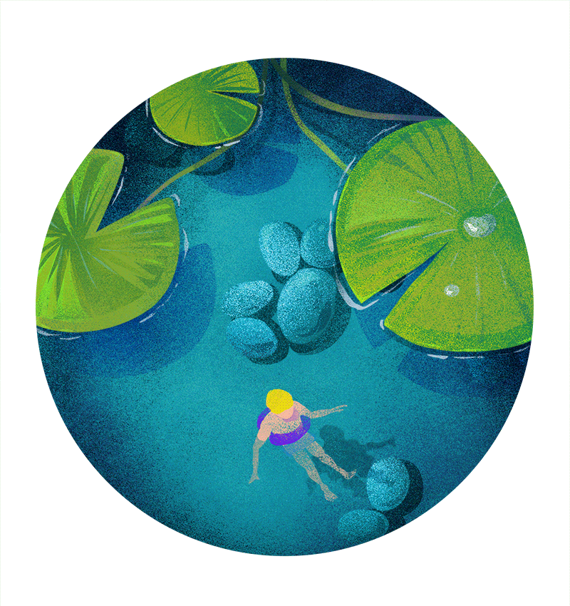 Swim（图ZNzkzNTA3MTY=） - 新锐潮流插画 - 站酷设计师越上层楼原创素材 - 站酷ZCOOL