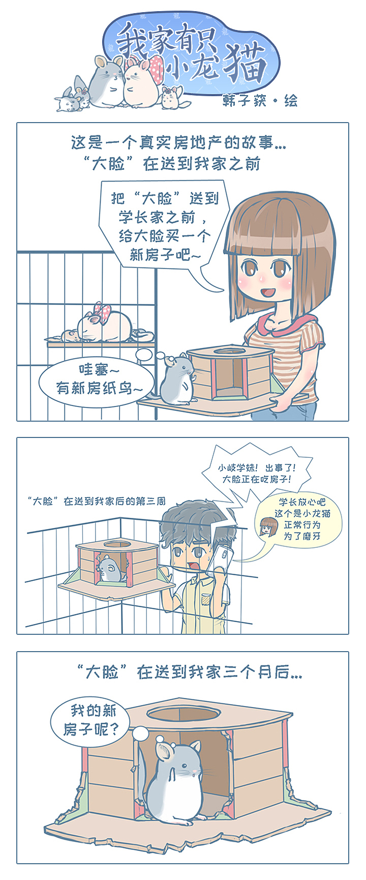 中国原创龙猫漫画《我家有只小龙猫》小故事13-15