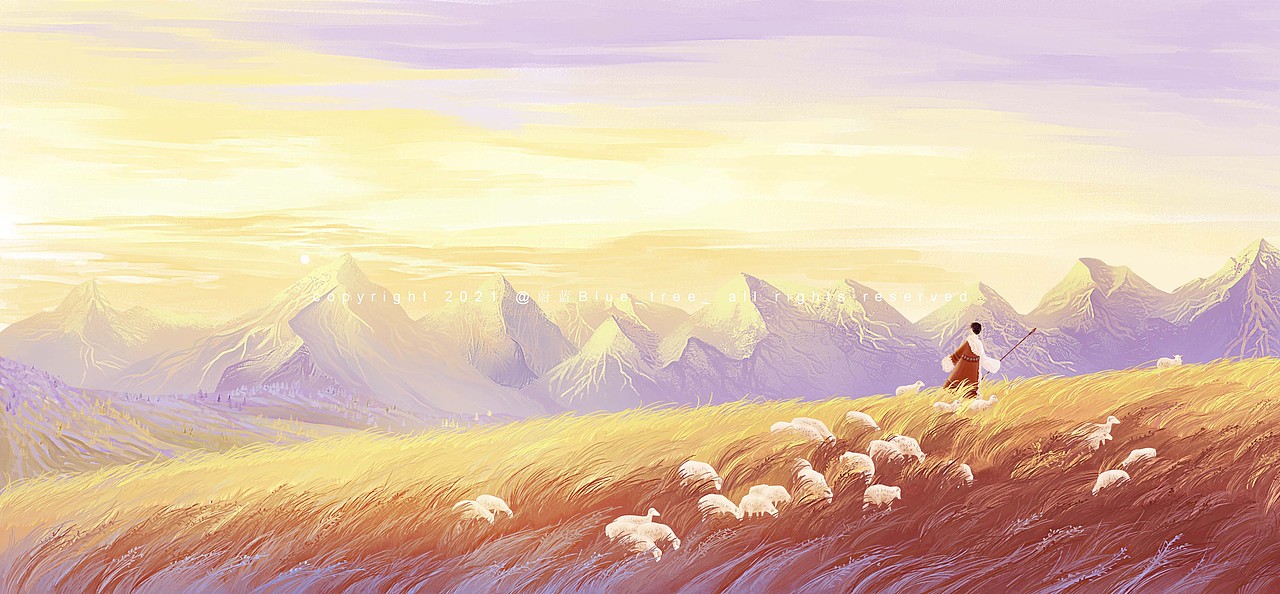 挺温柔的画（图ZMjg3NDUwMTI0） - 创作习作 - 站酷设计师蔚蓝Blue_tree原创素材 - 站酷ZCOOL