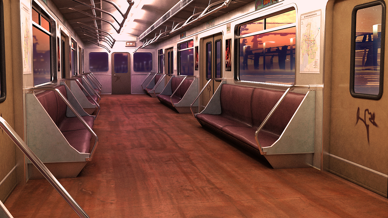 《地铁》三维场景练习（图ZMjY4NzYxNDQ4） - 场景 - 站酷设计师Soul_Solo原创素材 - 站酷ZCOOL