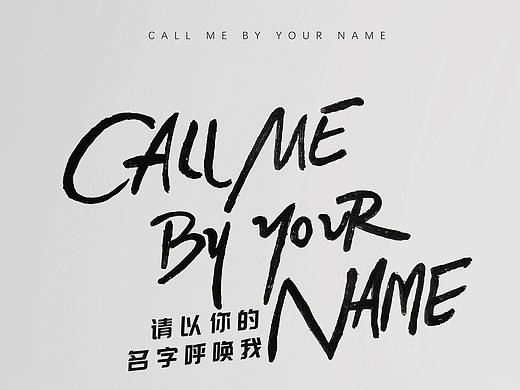 以你的名字呼唤我姓名