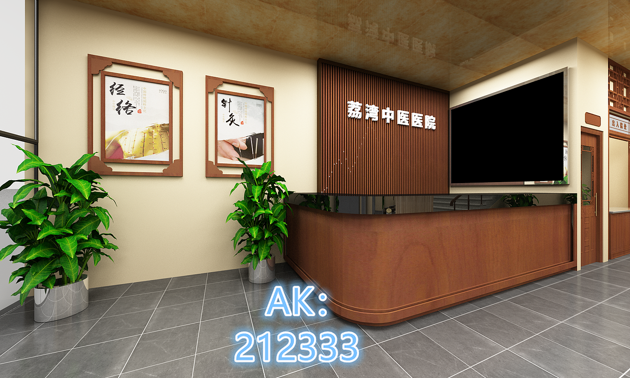中医医院展厅3D设计效果图（图ZMjc3NDMwMzk2） - 建筑/空间 - 站酷设计师AK212原创素材 - 站酷ZCOOL