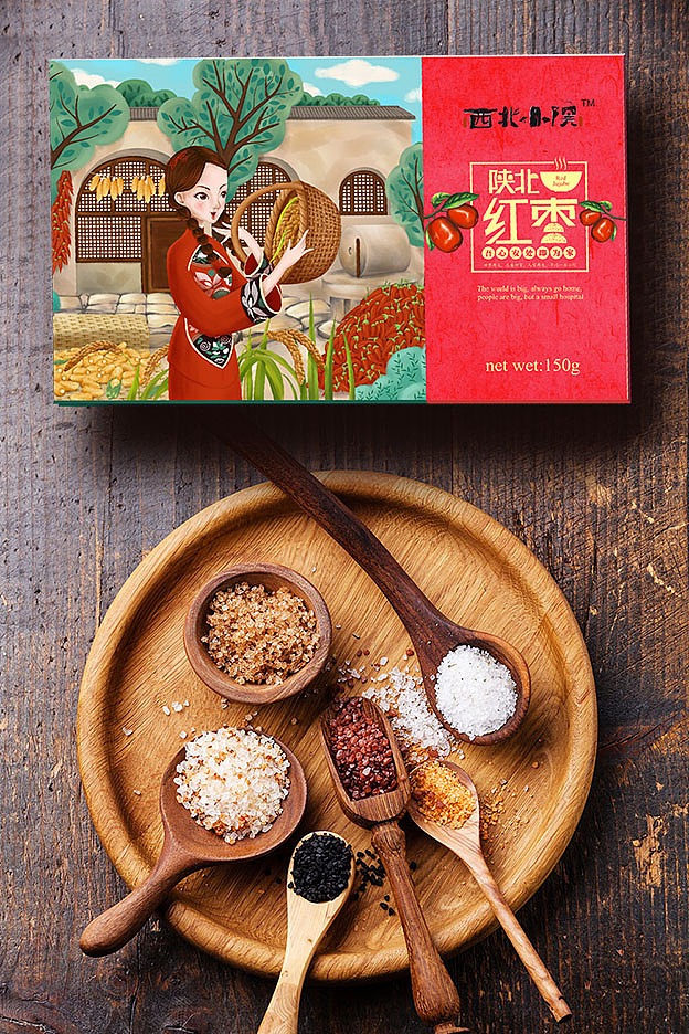 西北小院-五谷杂粮包装设计