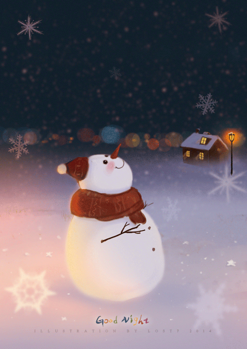 冬日的问候（图ZMjI1OTIwNTY=） - 商业插画 - 站酷设计师lost7原创素材 - 站酷ZCOOL