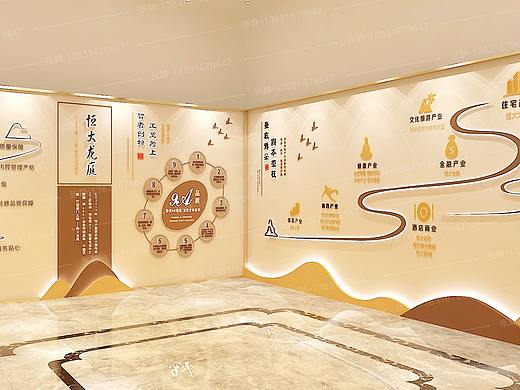 企业展馆展厅地产工法展示墙品牌墙设计
