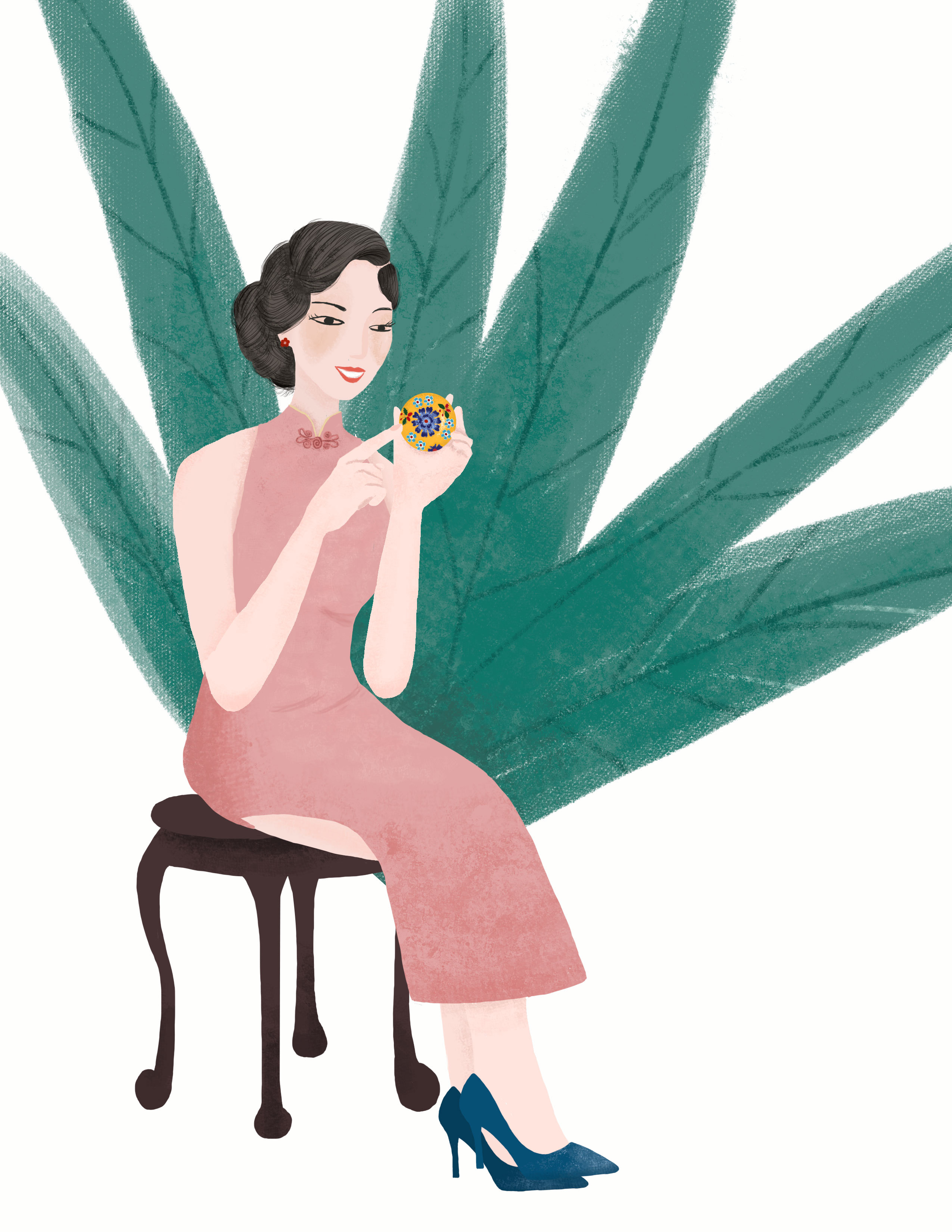 复古人物|插画|创作习作|tiffany__xie - 原创作品 - 站酷 (zcool)