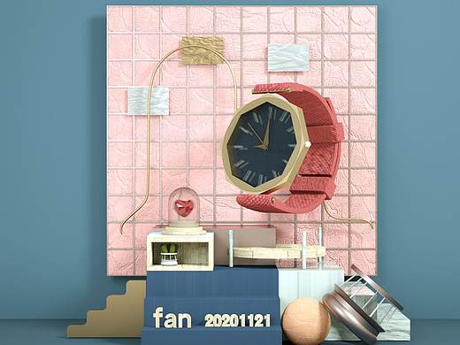 【100个C4D渲染】边看教程边创作