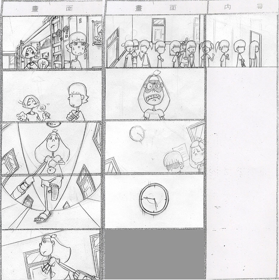 原创动画分镜《大学那些事儿之我要洗澡》